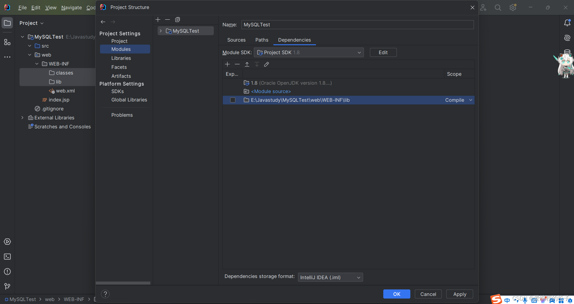 MySQL连接IDEA(Java Web)保姆级教程